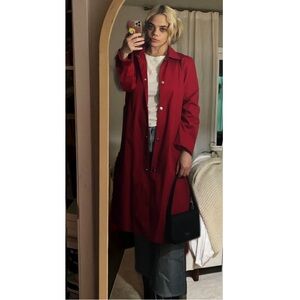 Tommy Hilfiger Red Trench Coat